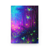 Enchanted Fireflies Hardcover Journal Matte - Subtle Blue M